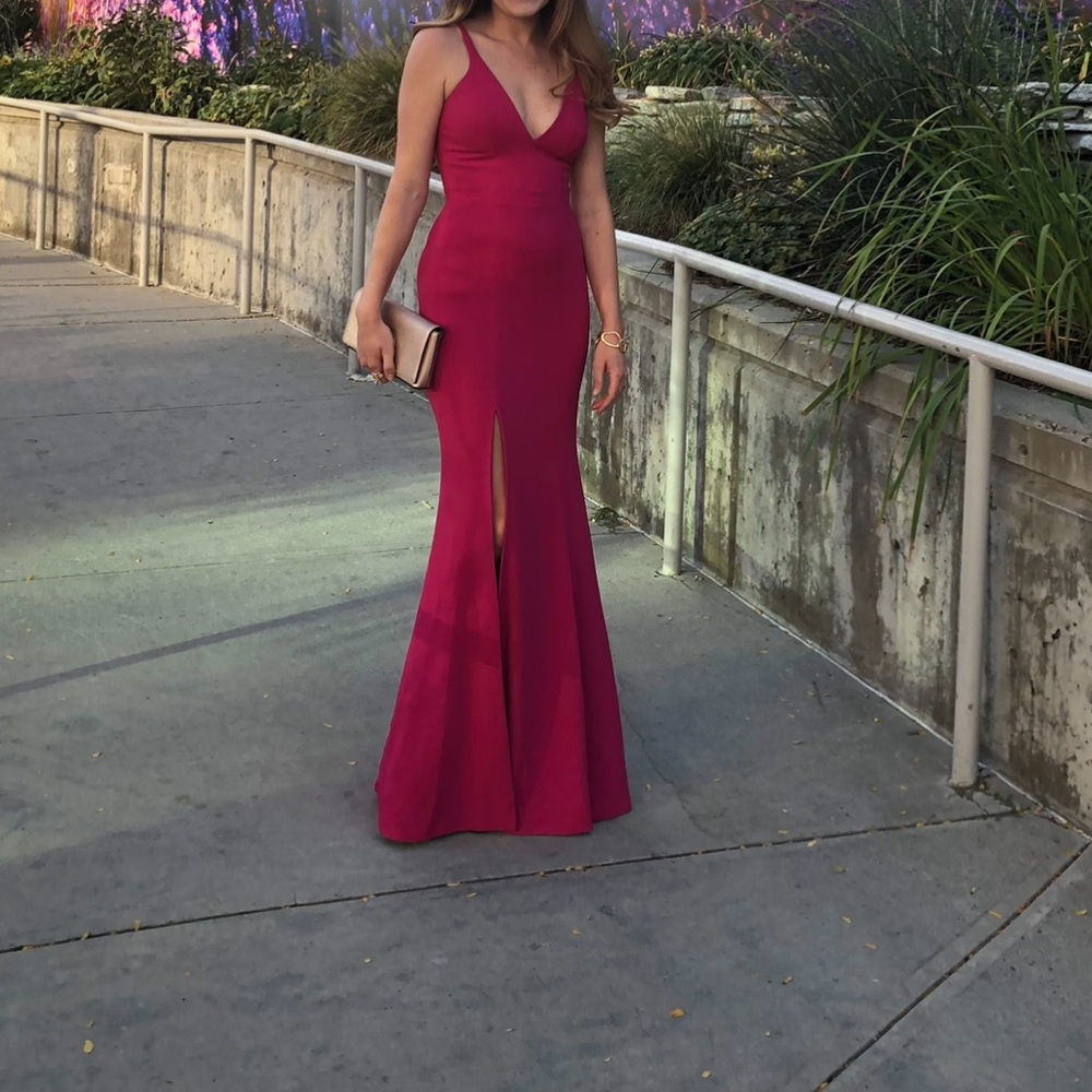 Dress the Population Iris Fuchsia gown XS - Picture 7 of 7